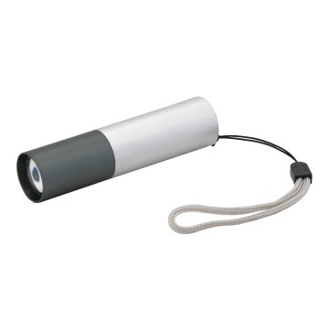 LED Flashlight LED/400mAh white/grey