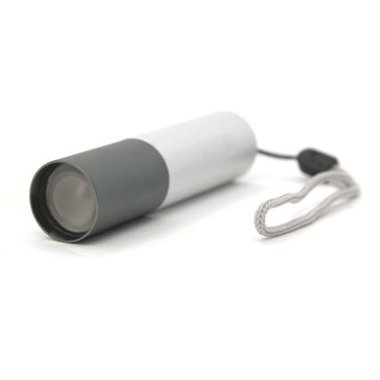 LED Flashlight LED/400mAh white/grey