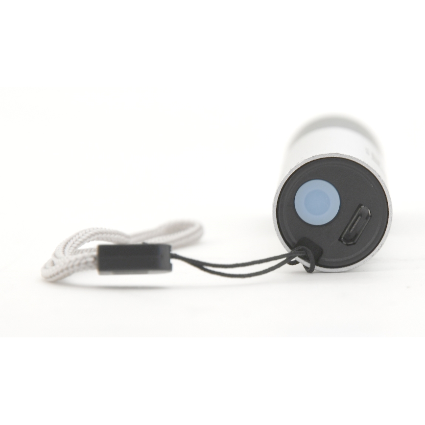 LED Flashlight LED/400mAh white/grey