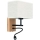 LED Flexible light BOHO 1xE27/25W + LED/1W/230V oak