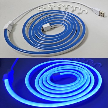 LED Flexible strip NEON LED/5V USB 1,8 m blue