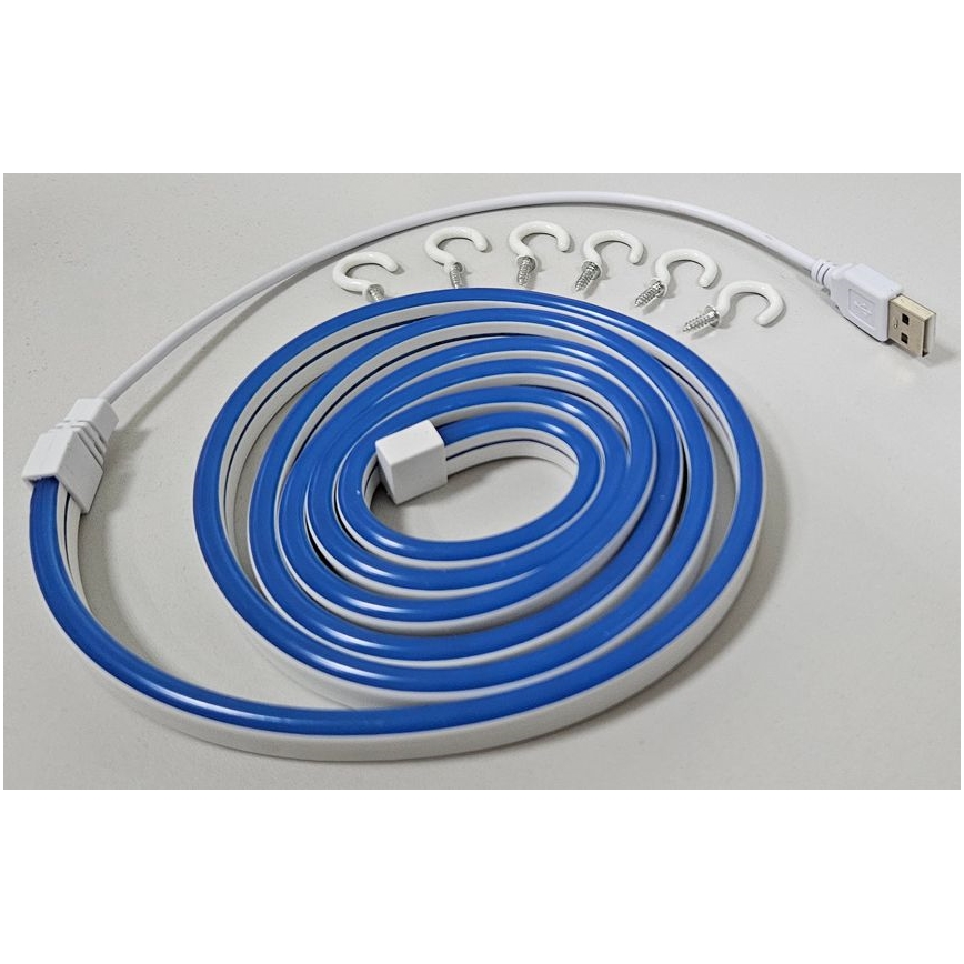 LED Flexible strip NEON LED/5V USB 1,8 m blue
