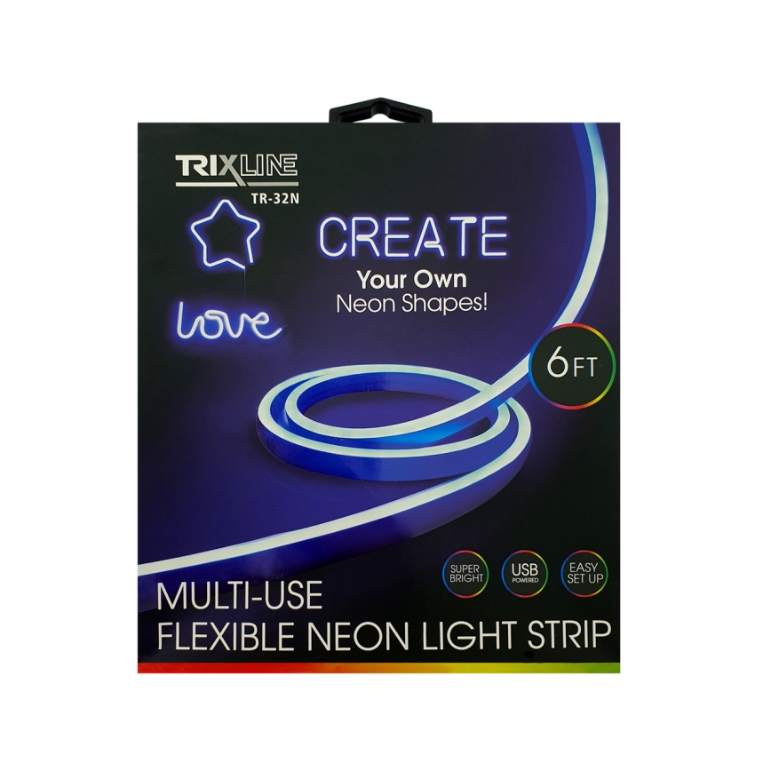 LED Flexible strip NEON LED/5V USB 1,8 m blue