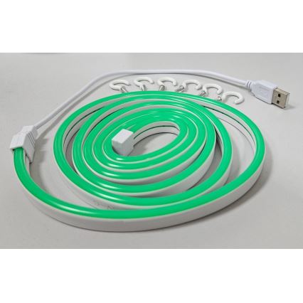 LED Flexible strip NEON LED/5V USB 1,8 m green