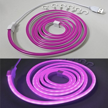 LED Flexible strip NEON LED/5V USB 1,8 m purple