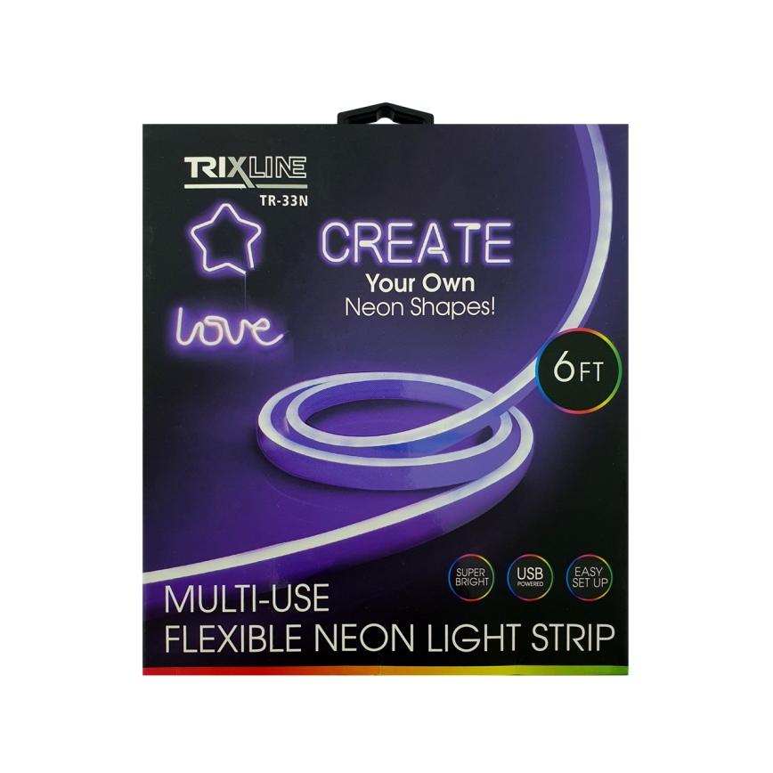 LED Flexible strip NEON LED/5V USB 1,8 m purple