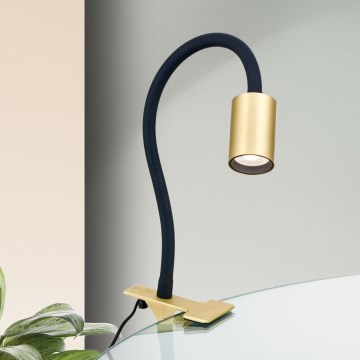LED Flexible table lamp with clip KURT LED/5W/230V gold