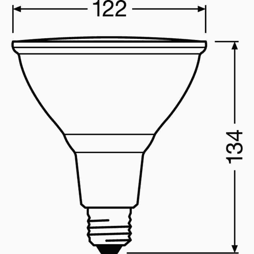 LED Floodlight bulb PAR38 E27/12W/230V 2700K - Osram