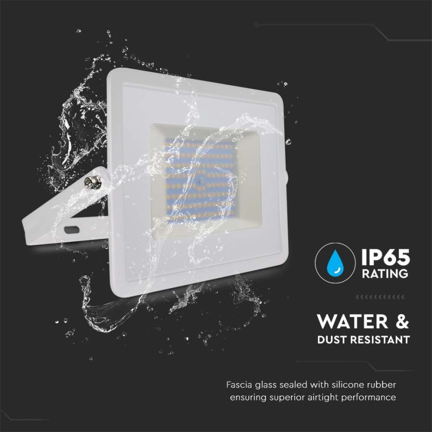 LED Floodlight LED/100W/230V 4000K IP65 white