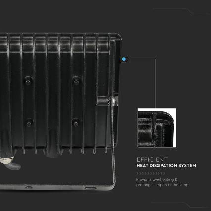 LED Floodlight LED/100W/230V 6500K IP65 black