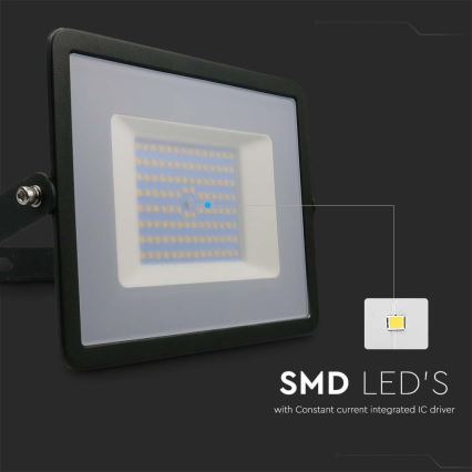 LED Floodlight LED/100W/230V 6500K IP65 black