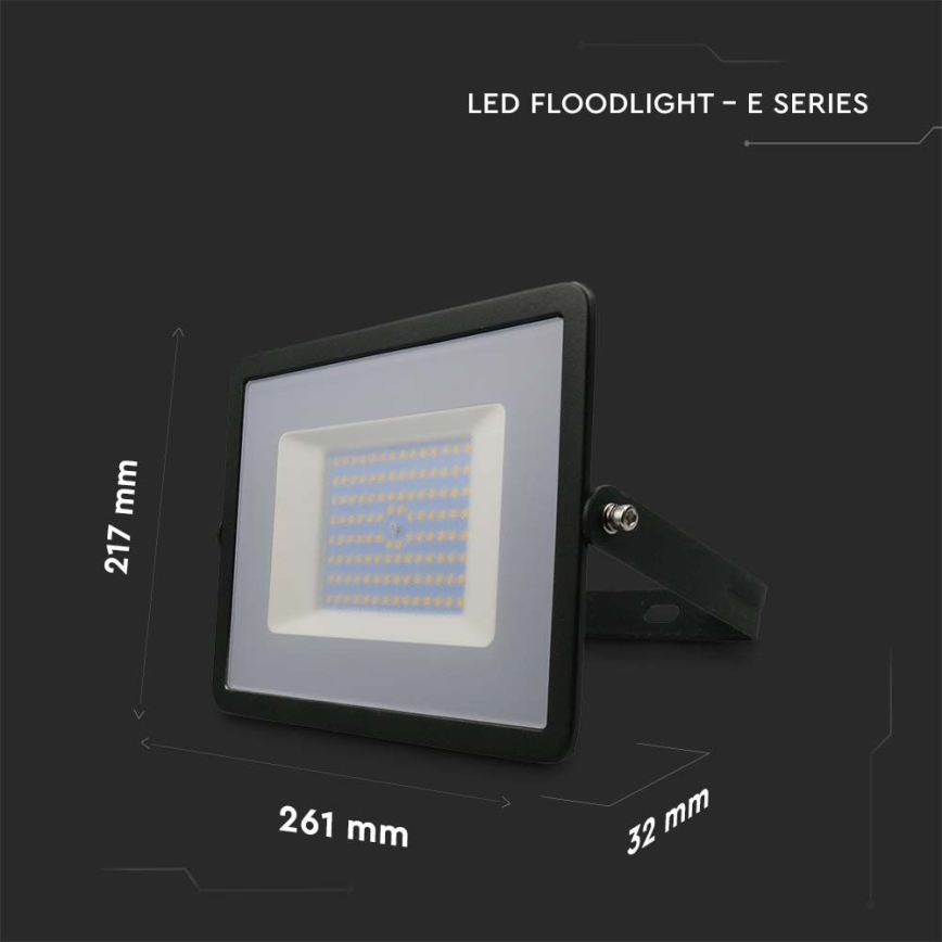 LED Floodlight LED/100W/230V 6500K IP65 black