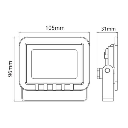 LED Floodlight LED/10W/230V 6500K IP65