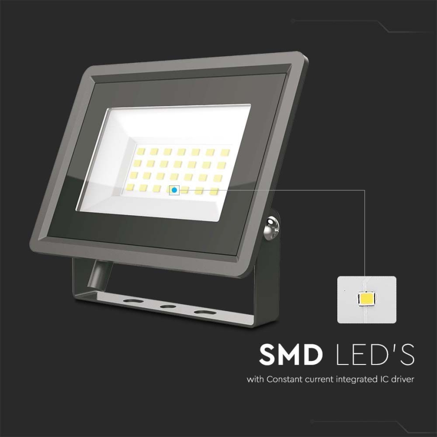 LED Floodlight LED/20W/230V 6500K IP65 black