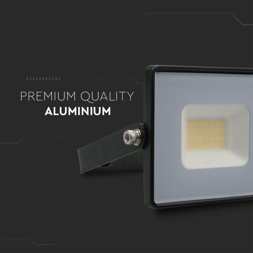 LED Floodlight LED/20W/230V 6500K IP65 black