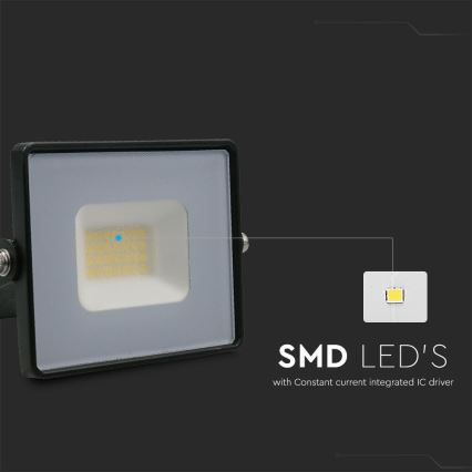 LED Floodlight LED/20W/230V 6500K IP65 black