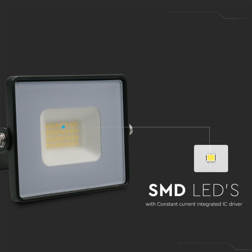 LED Floodlight LED/20W/230V 6500K IP65 black