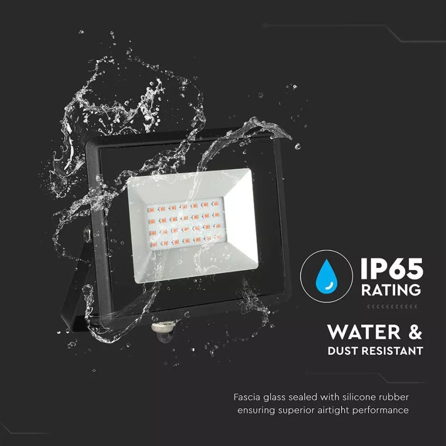 LED Floodlight LED/20W/230V IP65 pink light