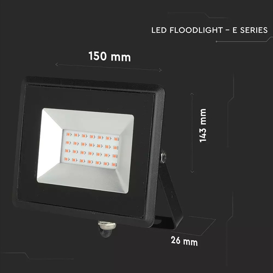 LED Floodlight LED/20W/230V IP65 pink light