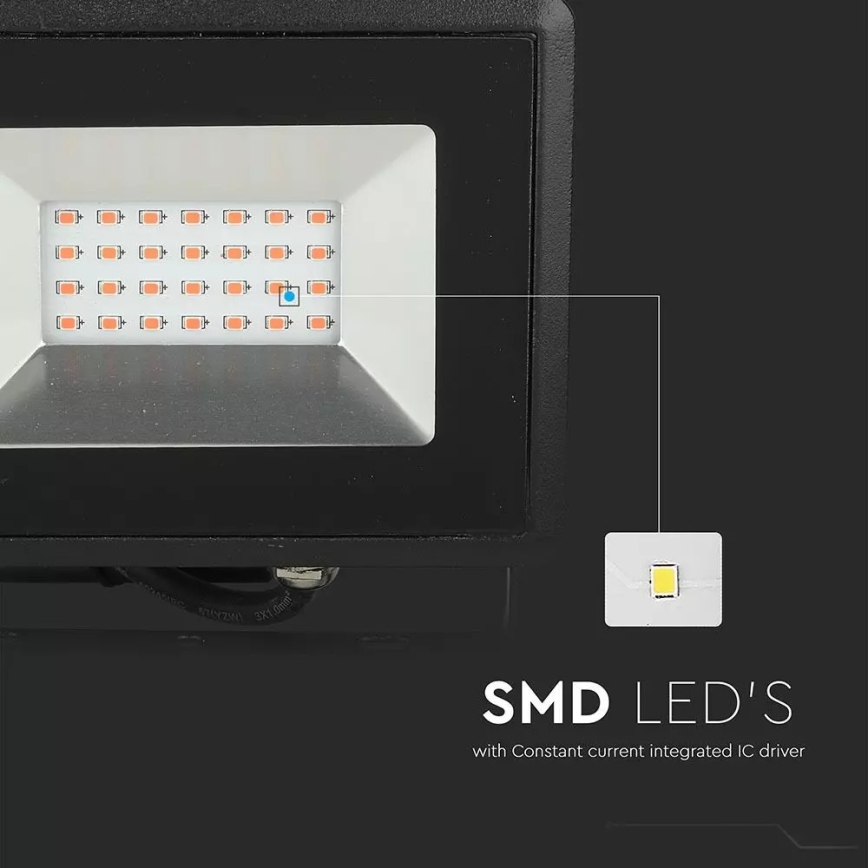 LED Floodlight LED/20W/230V IP65 pink light