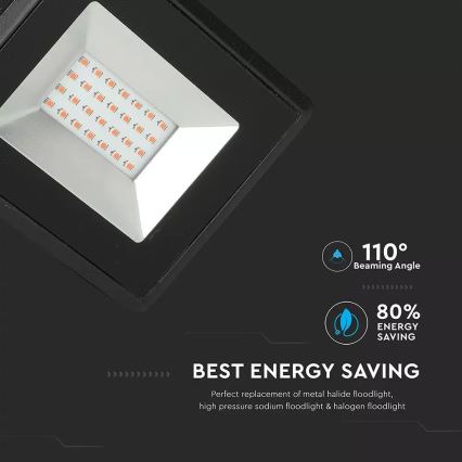 LED Floodlight LED/20W/230V IP65 pink light