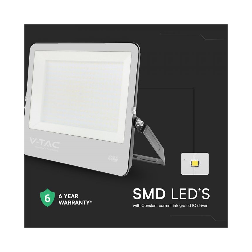 LED Floodlight LED/300W/230V 4000K IP65 black