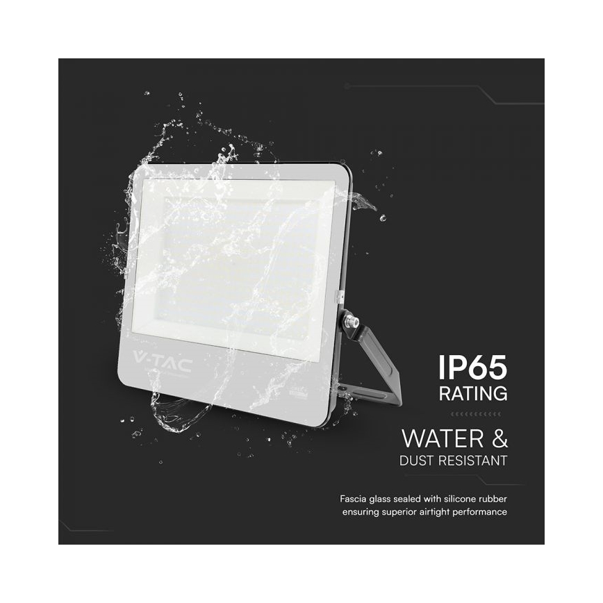 LED Floodlight LED/300W/230V 4000K IP65 black