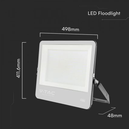 LED Floodlight LED/300W/230V 4000K IP65 black