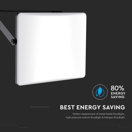 LED Floodlight LED/30W/230V 3000/4000/6500K IP65 black