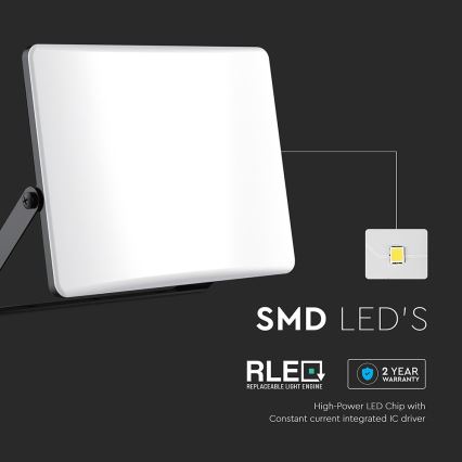 LED Floodlight LED/30W/230V 3000/4000/6500K IP65 black