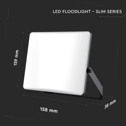 LED Floodlight LED/30W/230V 3000/4000/6500K IP65 black