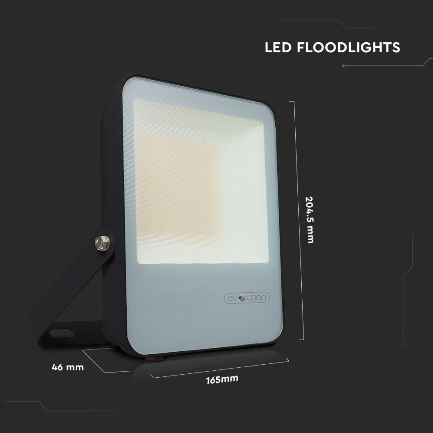 LED Floodlight LED/30W/230V 6400K IP65 black