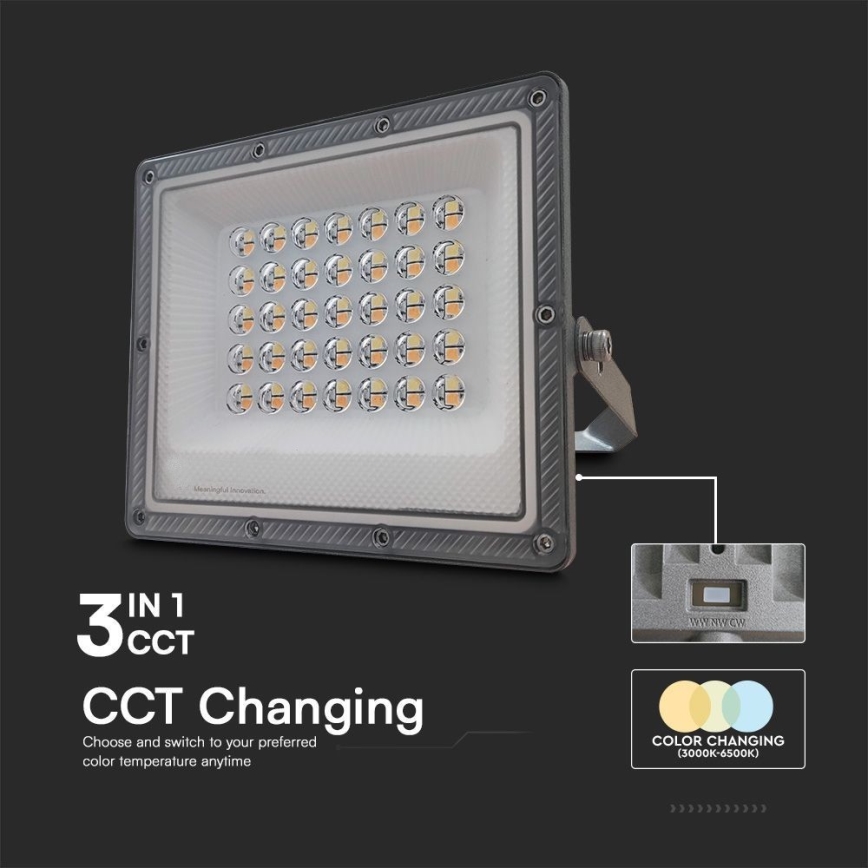 LED Floodlight LED/30W/230V IP65 3000/4000/6500K
