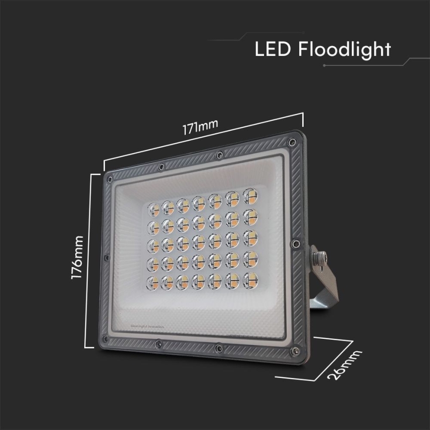 LED Floodlight LED/30W/230V IP65 3000/4000/6500K