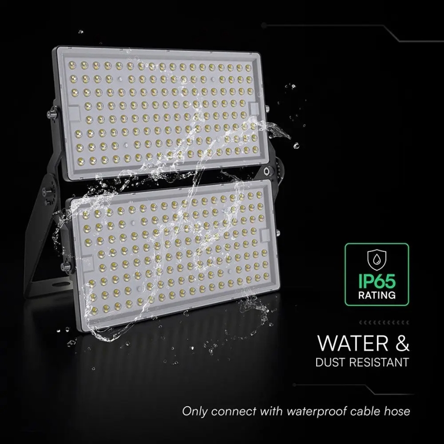 LED Floodlight LED/500W/230V 4000K IP65 gray