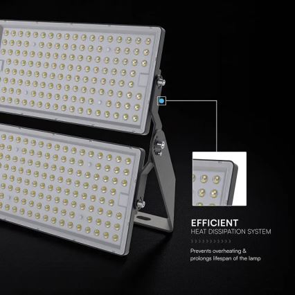 LED Floodlight LED/500W/230V 6500K IP65 grey