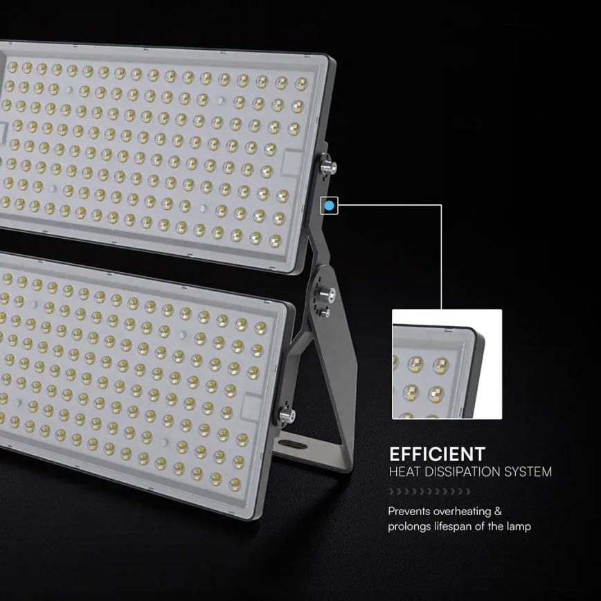 LED Floodlight LED/500W/230V 6500K IP65 grey