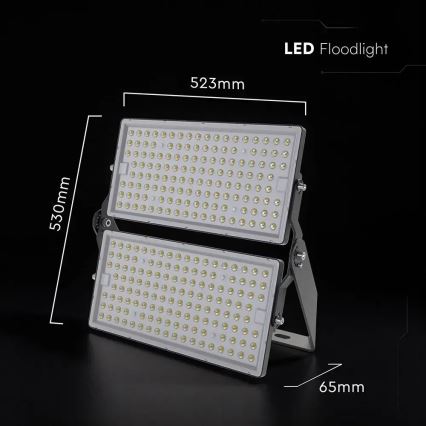 LED Floodlight LED/500W/230V 6500K IP65 grey