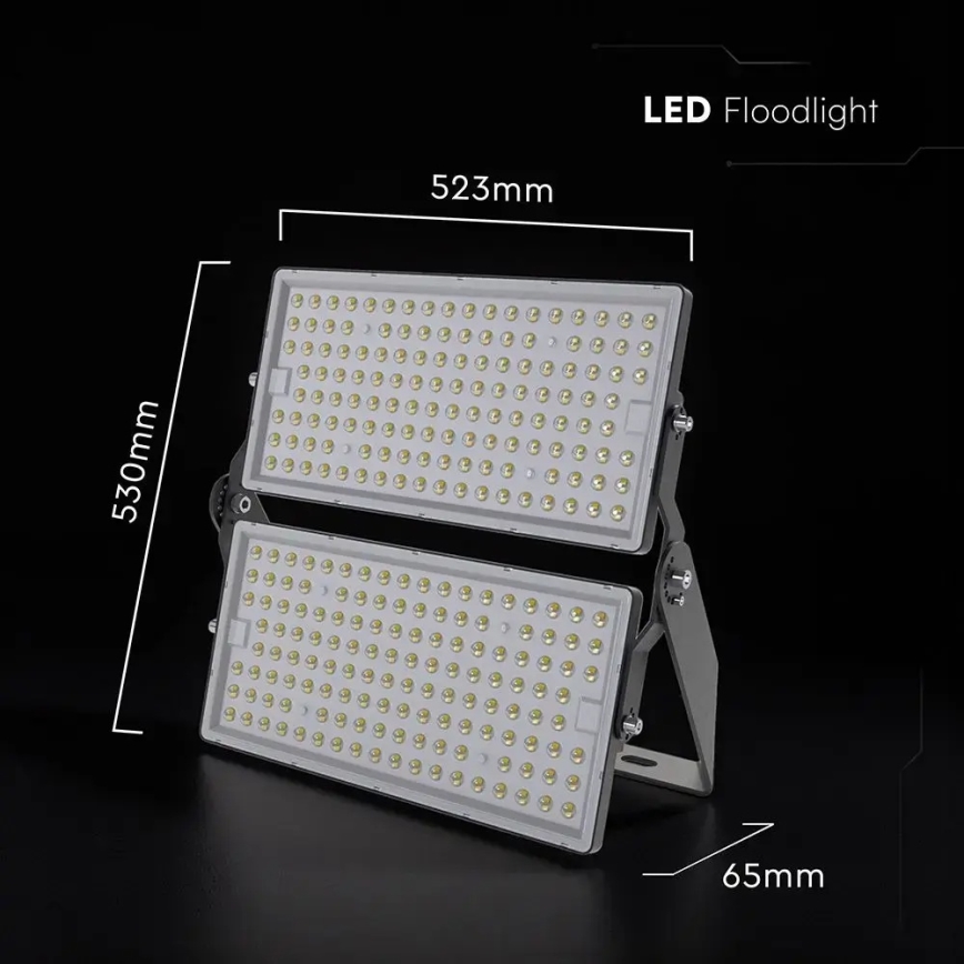 LED Floodlight LED/500W/230V 6500K IP65 grey