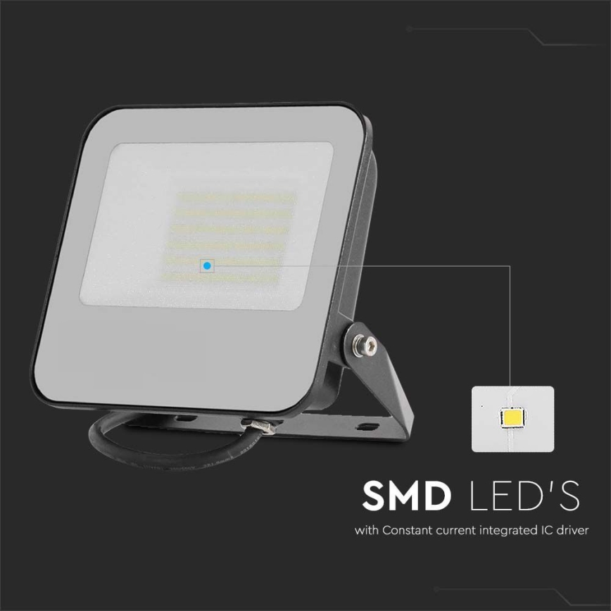 LED Floodlight LED/50W/230V 4000K IP65 black