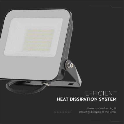 LED Floodlight LED/50W/230V 4000K IP65 black