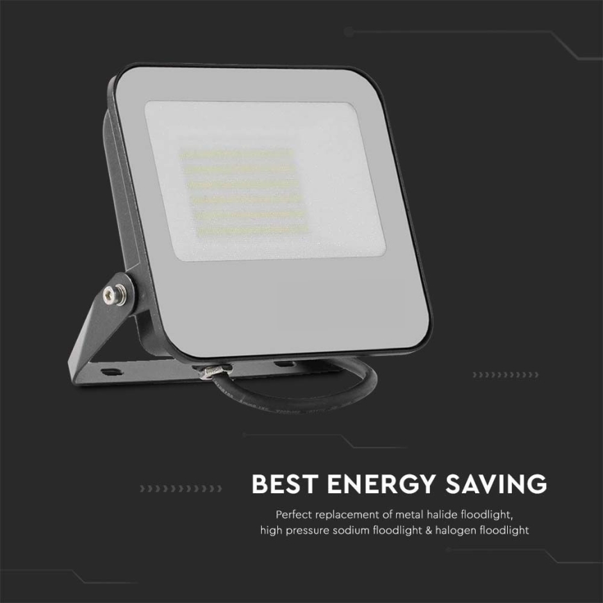 LED Floodlight LED/50W/230V 4000K IP65 black