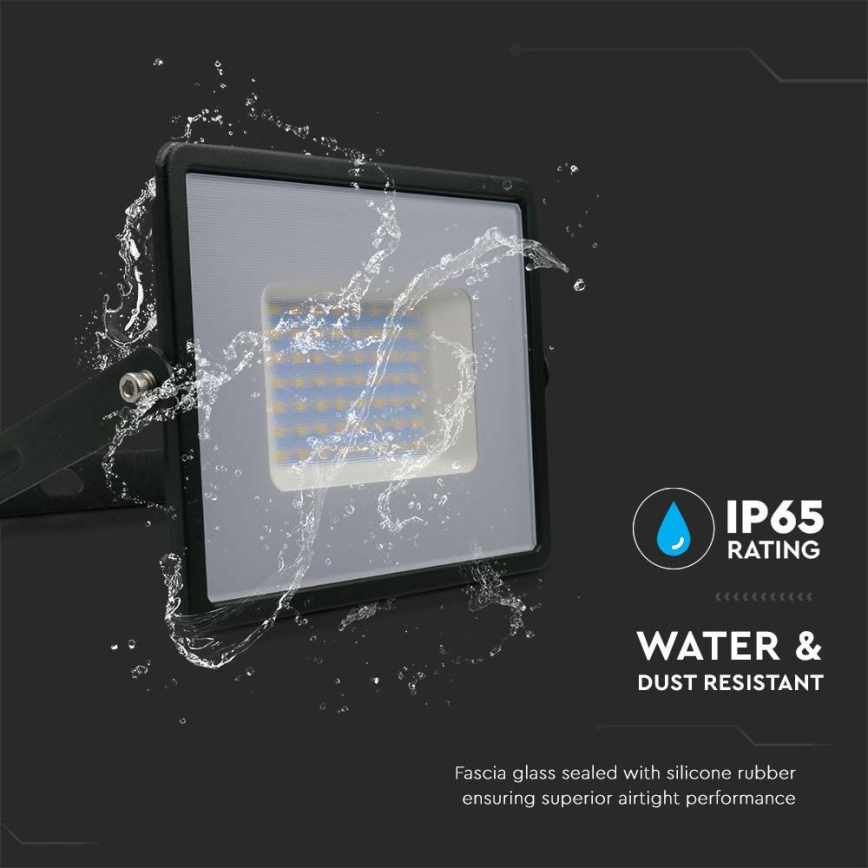 LED Floodlight LED/50W/230V 6500K IP65 black