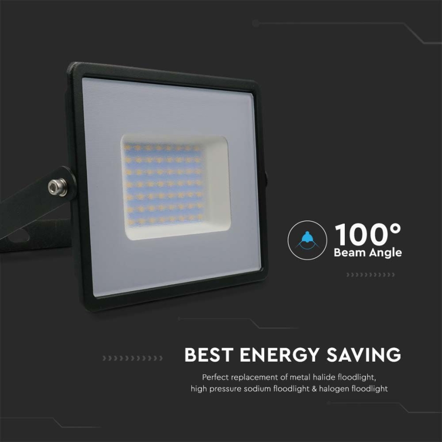 LED Floodlight LED/50W/230V 6500K IP65 black
