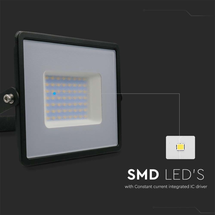 LED Floodlight LED/50W/230V 6500K IP65 black