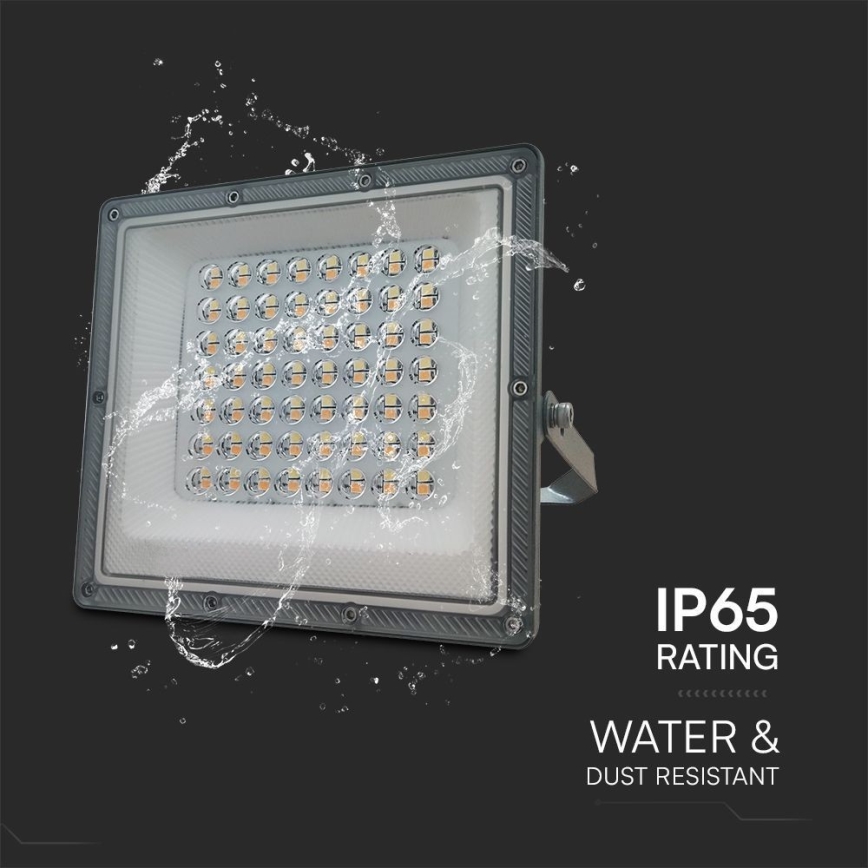 LED Floodlight LED/50W/230V IP65 3000/4000/6500K grey