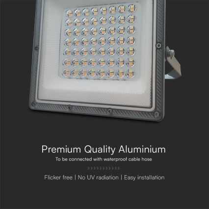 LED Floodlight LED/50W/230V IP65 3000/4000/6500K grey