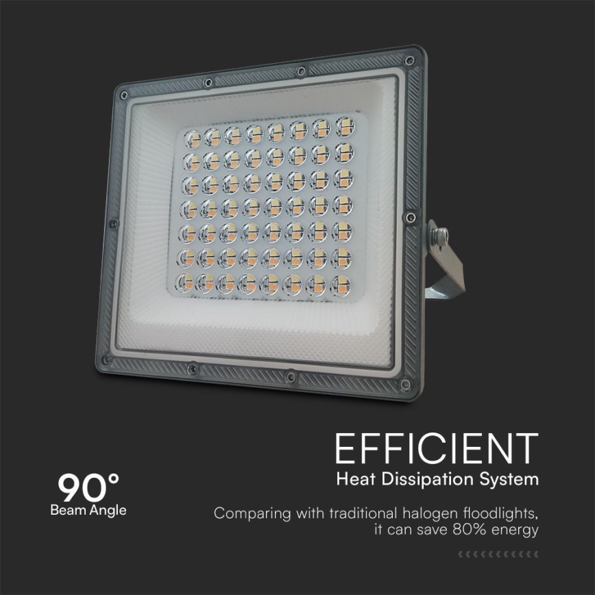 LED Floodlight LED/50W/230V IP65 3000/4000/6500K grey