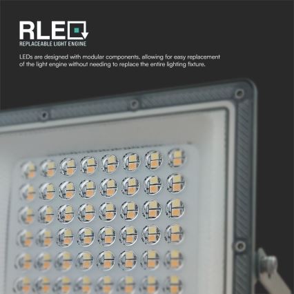 LED Floodlight LED/50W/230V IP65 3000/4000/6500K grey