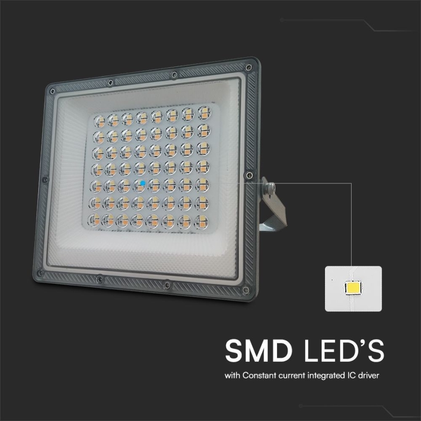 LED Floodlight LED/50W/230V IP65 3000/4000/6500K grey